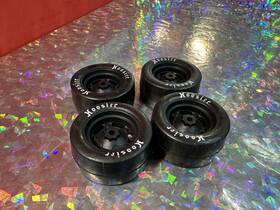 1rc Racing 1rc5560 Losi 1rc5562 1/18 Asphalt Late Model Hoosier Tires Black Set Of 4 F/r Nascar