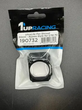 190732 1up Racing Ultralite Fan Shroud 30mm Bypass Style 1 10 Touring Cars
