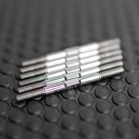 740821 1up Racing - Pro Duty Titanium Turnbuckles For Tlr 22 5.0 Polished