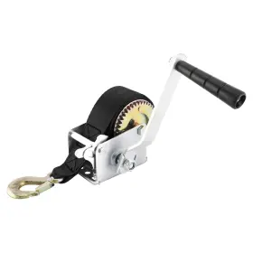 H0052 8milelake Heavy Duty 600lbs Hand Winch Crank 20ft Strap Gear For Traile