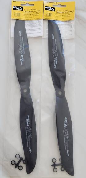 Aero-naut 721640/ 721740 Aero-naut Cam Carb Light Cw Cad Designed Propellers 13x5 Inch Pkge. Of 5