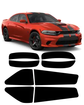 Aggressive Overlays 704119248147 For 2015-2021 Dodge Charger Package Deal - Tail Light Front And Rear Tinted S Aggressive Overlays 704119248147 For 2015-2021 Dodge Charger Package Deal - Tail Light Front And Rear Tinted S