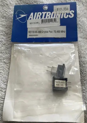 93110-65 Airtronics Vintage Rc Am Crystal Pair 75.490 Mhz / Channel 65 93110-65 Airtronics Vintage Rc Am Crystal Pair 75.490 Mhz / Channel 65