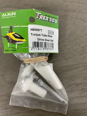 H50097t Align T-rex 500 Torque Tube Rear Drive Gear Set