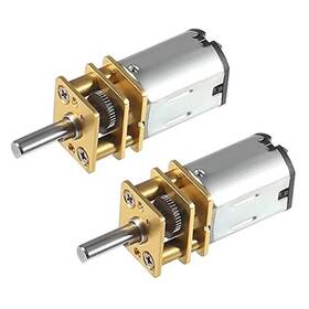 Alinan 687117738479 2pcs N20 High Torque Speed Reduction Geared Motor With Metal 12v 80rpm