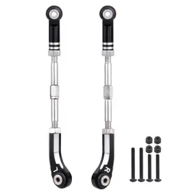 U2a0044-47 Allinrc Aluminum Steering Camber Link Set Toe Linkage 1/8 Black