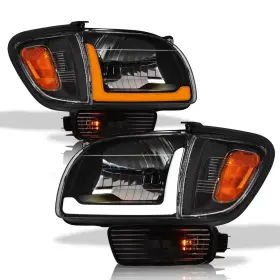 8719848 Alpha Owls Crystal Headlights With Signal Bumper Corner Lamps And Switc