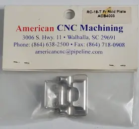Acb4003 American Cnc Machining Front Skid Plate Rc18t Rc Car Part New Vintage