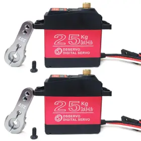 Wstoy013 Annimos Pack Of 2 Digital Servo 25kg Full Metal Gear High Torque Waterproof For Rc Ca