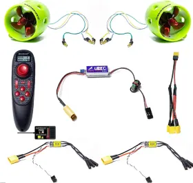 Apisqueen 711258237710 12v 16v Underwater Thruster U1 Set With Esc And Rc 7.5lbs Thrust Brushless