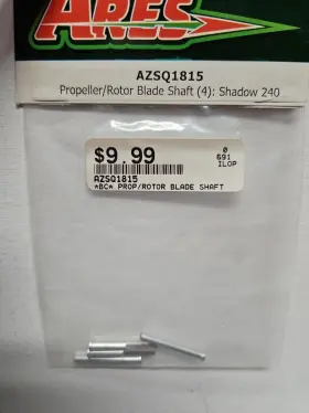 Azsq1815 Ares Shadow 240 Propeller Rotor Shaft 4 New -