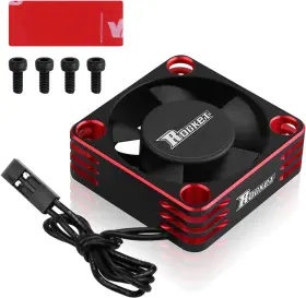 F540 Arrarown 789615751193 Motor Cooling Fan 30mm Rc Model Heatsink 28000rpm Esc Black Red