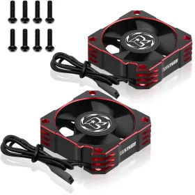 Fan-03-2 Arrarown 2 Pack Rc Motor Cooling Fan 35mm 21000rpm 8.4v Aluminum Esc