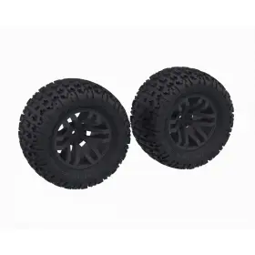 Ara-1608 Arrma Dboots Ftfortress Mtft Tire Set Glued Black 2pcs