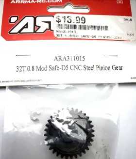 Ara311015 Arrma 32t 0.8 Mod Safe-d5 Pinion Gear #ara311015 Nip