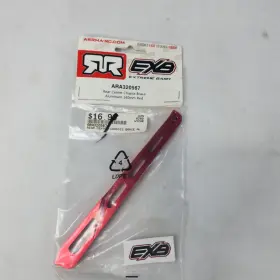 Ara320567 Arrma Rear Center Aluminum Chassis Brace 140mm Red Kraton Exb