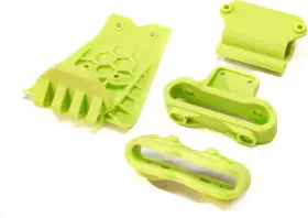 Ara320773 Arrma Lower Skid And Bumper Mount Set - Fluoro Yellow Multicolored