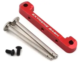 Ara330659 Arrma Exb Aluminum Front Upper Suspension Mount Red