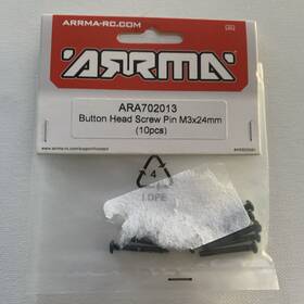 Arrma Ara702013 M3 X 24mm Button Head Screw Pin New