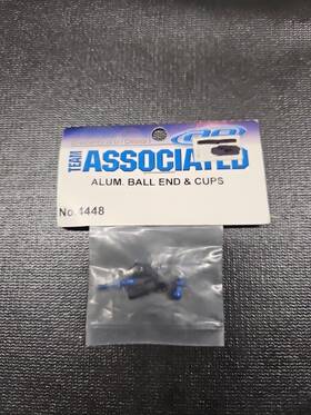 Associated 4448 Vintage Rc Ball Ends Aluminum And Cups Plastic 2 Black Blue