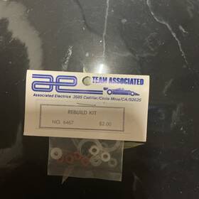 Associated 6467 Vintage Rc Shock Rebuild Set Plastic And Rubber Old Hd Seals