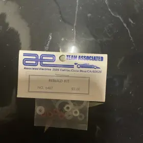 6467 Associated Vintage Rc Shock Rebuild Set Plastic And Rubber Old Hd Seals