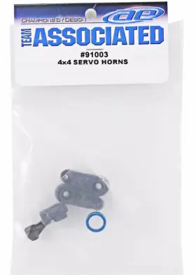 91003 Associated Team Sc10 4x4 Servo Horn Set Asc Rc Parts New Sealed
