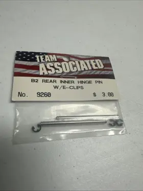 9260 Associated 9110 Team #9260 T3 B3 B2 Rear Inner Hinge Pin With E Clips Cross Brace