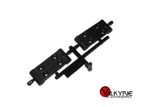 91979 Associated Rc B6.4 And 2.5 Bulkhead Set Plastic Black 1 Ea