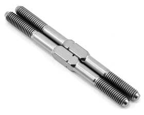 Associated Asc1403 Ft Titanium Turnbuckles M3x42 Mm 1.65 In Silver