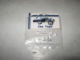 Toyz46 Associated Rc The Toyz Rc18 Toe Mount Set Aluminum Silver