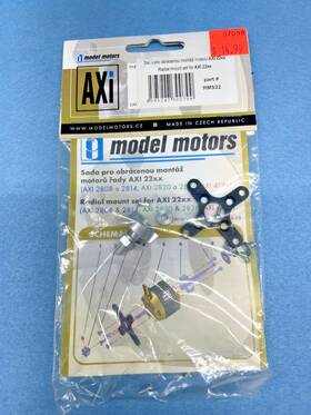Axi Rms22 Brushless Motor Mount And Prop Adapter New In Package With Hardware #rms22 Nos