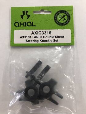 Axial Ax31316 Ar60 Double Shear Steering Knuckle Set Black