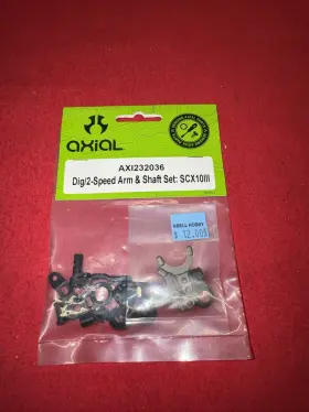 Axi232036 Axial Dig/2-speed Arm And Shaft Set Scx10iii