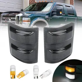 2011m96 Bestview Smoked Lens Side Mirror Marker Lights Compatible With 2008-2016 F250