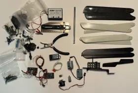 Eflh1036 Blade Eflh1164 Used Cp / Pro Parts Lot - Motors Blades Tools Small