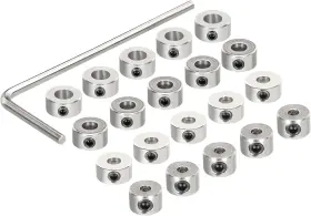 Branded 634149117031 20pcs Landing Gear Stopper 2/3/4/5mm Wheel Collar With Wrench For Rc Plane