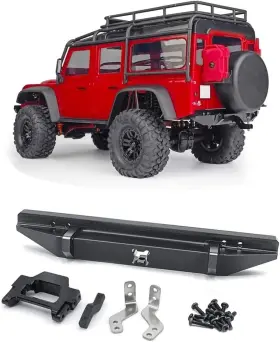 M008898 Branded Aluminum Rear Bumper Bar For Trx4m Defender 1/18th Rc Crawler
