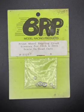 2315 Brp Model Racing Products Inc. #2315 Front Wheel Bearing Crush Sleeves 1 10 And 12 Scale On-road Cars