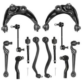 Brtec Bccak1155 Front Upper And Lower Control Arm With Ball Joints Tie Rods Sway Bars 2010 201