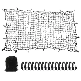 10ft-latex Bunker Indust 610825855589 7ft X 5ft Heavy Duty Bungee Cord Cargo Net Stretches To 14ft Truck B