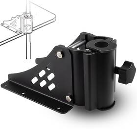 Bzumperyz As-2323 Universal Pontoon Trolling Motor Mount Fit For Shaft With 1.15 Inch - 1.25 In Di