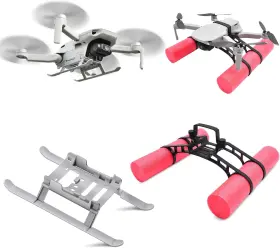 St-6837 Cajjalororc Mini 4k Landing Gear Leg And Water For Dji Gray