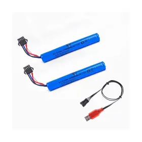 1450cell Cbb 772324761980 7.4v 600mah Li-ion Battery With Sm-4p Plug And Usb Cha... Fast Ship