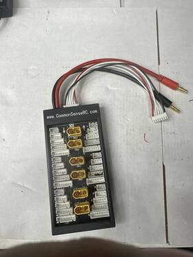 Common Sense Rc Prbrd-xt60 New Paraboard Parallel Charging Board For Lipos With Xt60 Connectors