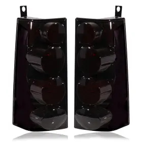 Cowd3070 Conllcon Tail Lights Assembly Smoke Lens Compatible With 2003-2014 Chevy Express 1500