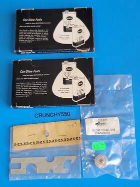 Cox C00325 Rc Airplane Misc. Parts Lot Estes 049 Glow Head Vintage