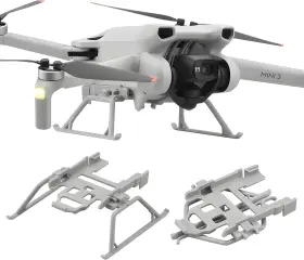 Crzyf3 Craznick Mini 3 / Pro Landing Gear Foldable Quick Release Extension Leg Grey