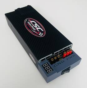 Csc Racing Designs Dps-12v-750-meter-usba-90 12v Rc Charger Power Supply 750watt With Meter And Usb Port Gray Endcap