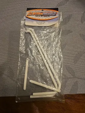 3232 Custom Works Sprint Car Nerf Bar White V1 Set Enforcer Cage New